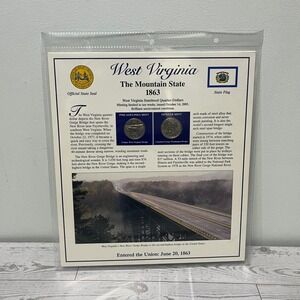 West Virginia Postal Commemorative Society Statehood Quarter/stamps